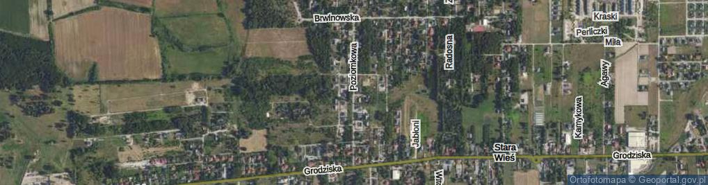 Zdjęcie satelitarne Poziomkowa ul.